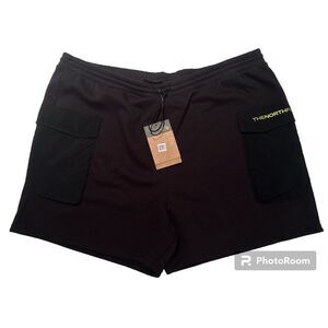 The North Face Fleece Utility Shorts Men Cargo Size XXL Black New Camping Hiking